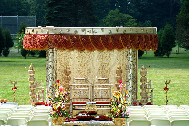 an indian mandup, where a wedding is held